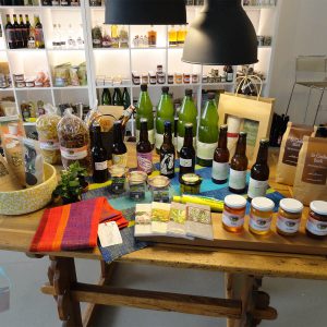 Auslage in einer Genuss-Station