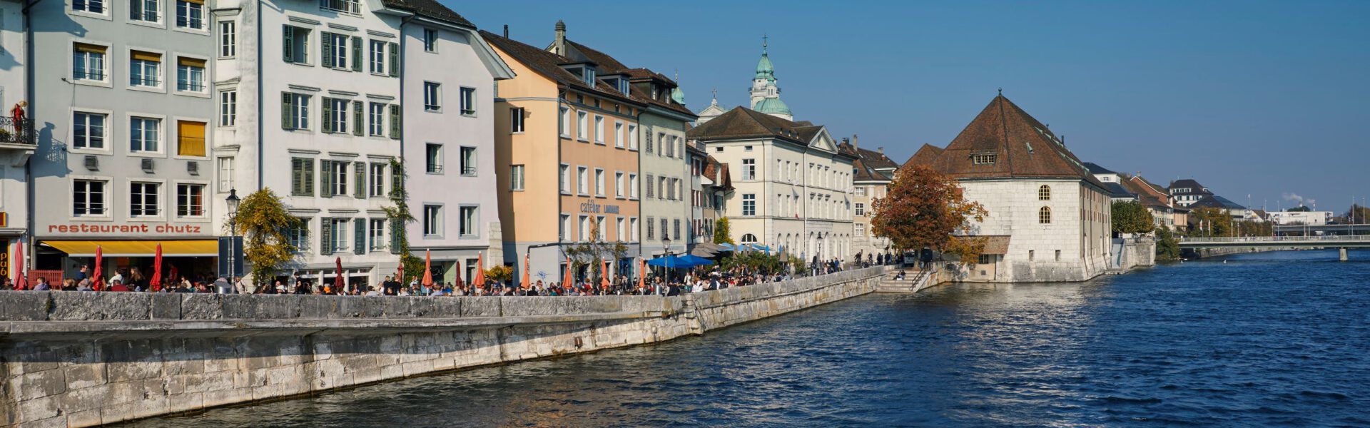 Aare in Solothurn mit "Riviera"